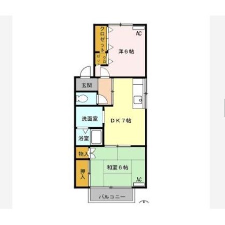 新清洲駅 徒歩7分 2階の物件間取画像